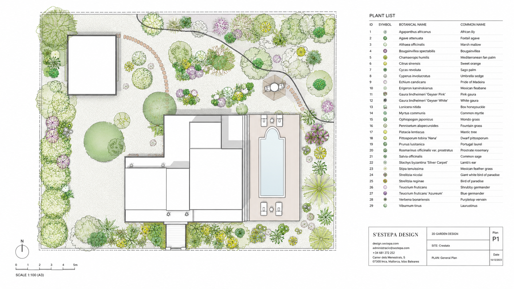 Crestatx — Garden Design Crestatx, Sa Pobla, Mallorca, Image 6